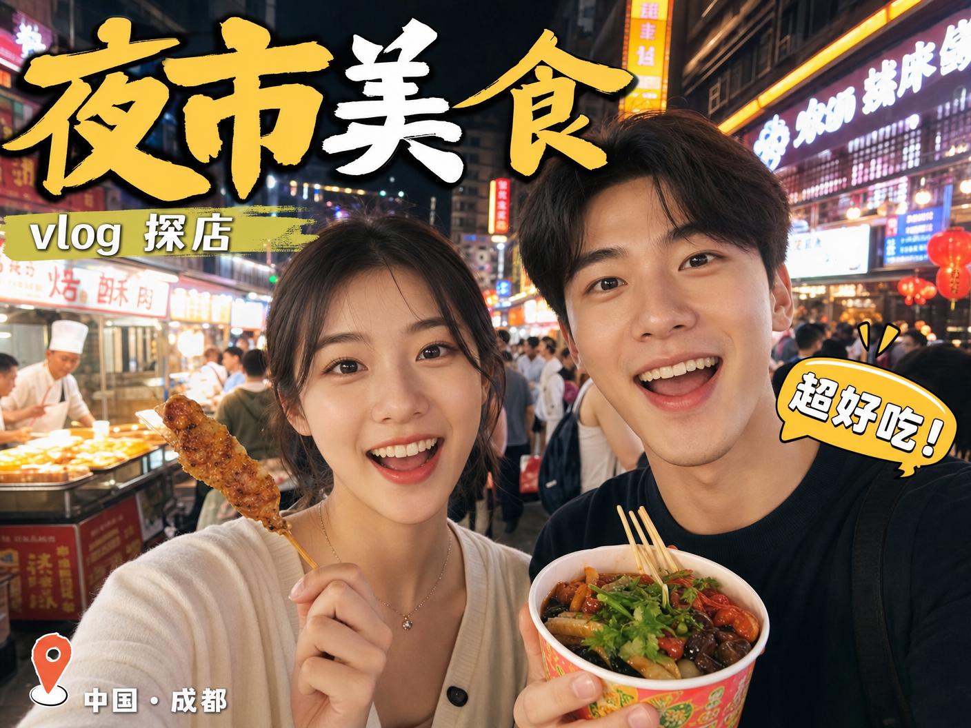 暗网-【暗网】成都夜市美食探店传媒Vlog，超好吃！
